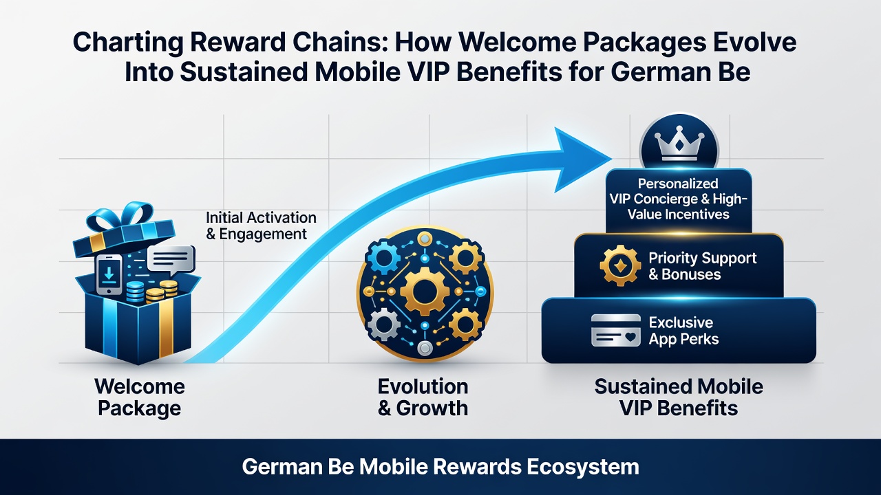 Visualisierung von VIP-Stufen und mobilen Belohnungsketten für deutsche Wettende
