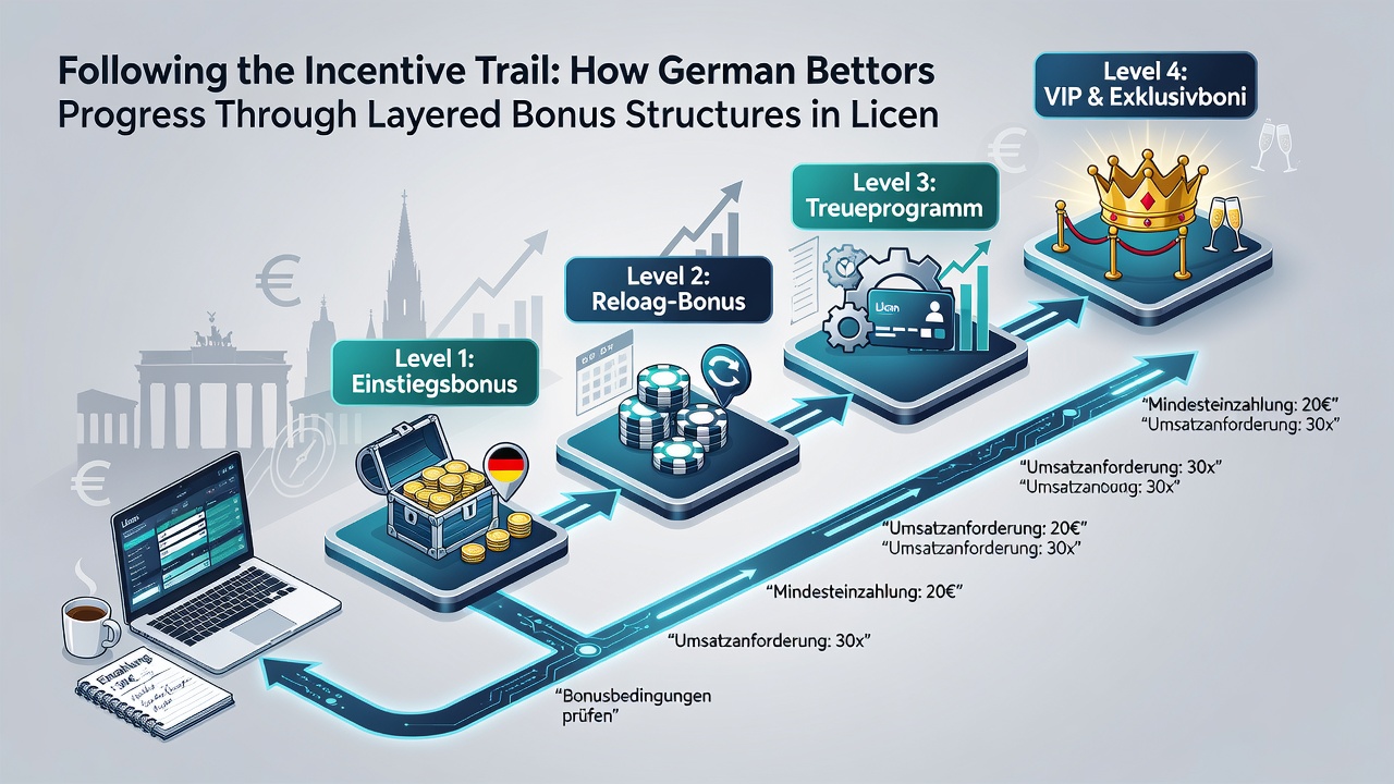 Mobile App-Oberfläche mit gestaffelten VIP-Stufen und Bonusfortschritt für deutsche Wettende